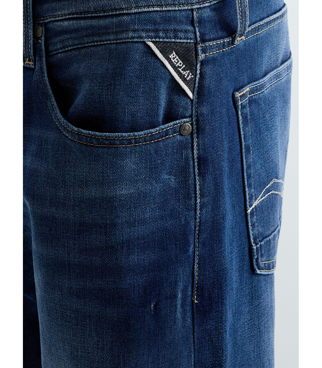 ストレートフィットAIDEEN インディゴストレッチデニム 詳細画像 ダークブルー 6